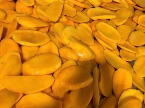 Dried mango pieces